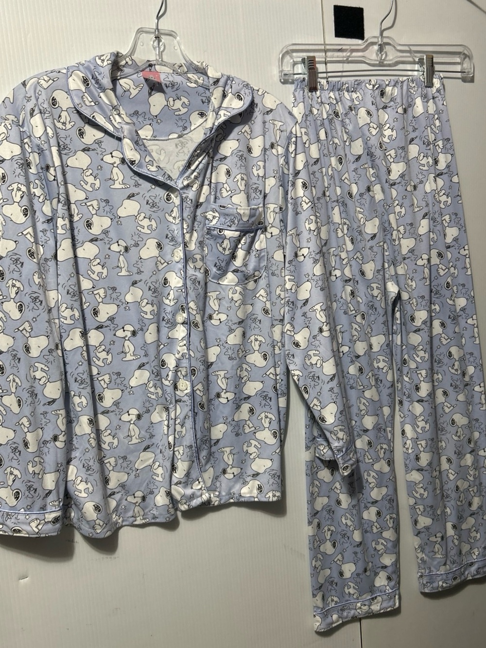 Light Blue Snoopy Kids Pajama Set - Brand Not Visible